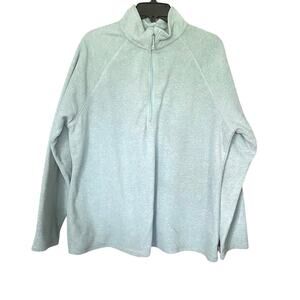 Eddie Bauer Sweatshirt Women’s XL Blue Full Zip Fleece